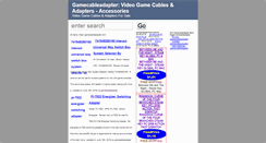 Desktop Screenshot of gamecableadapter.com